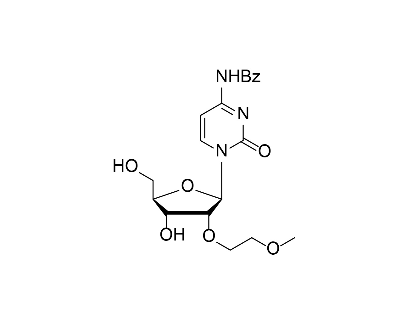 2'-O-MOE-rC(Bz)