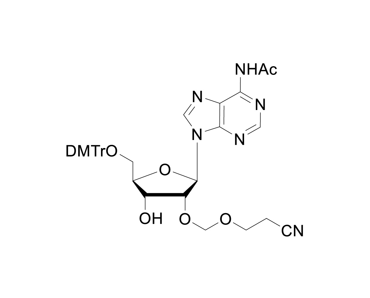 5'-O-DMTr-2'-O-(2-cyanoethoxymethyl)-rA(Ac)