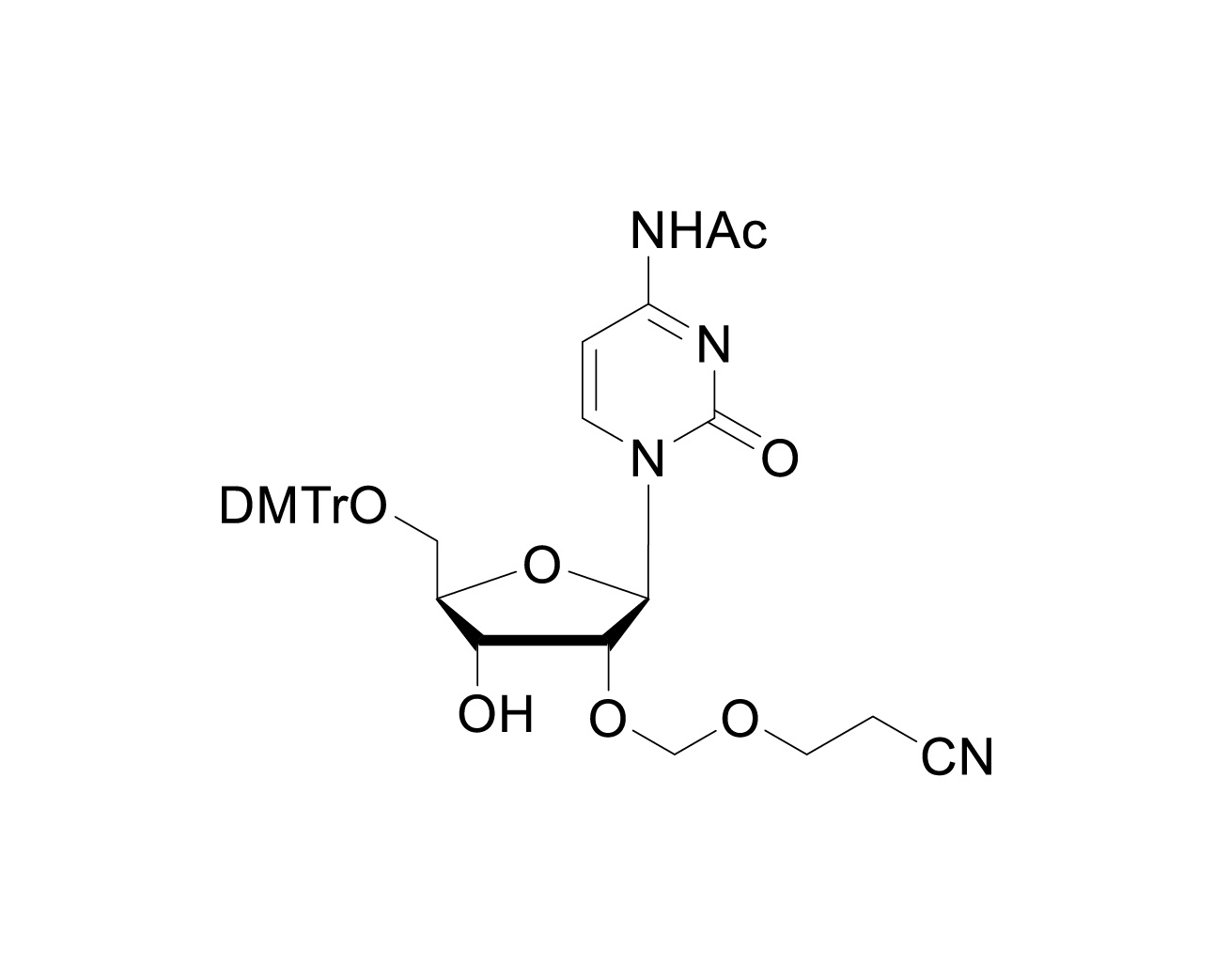 5'-O-DMTr-2'-O-(2-cyanoethoxymethyl)-rC(Ac)