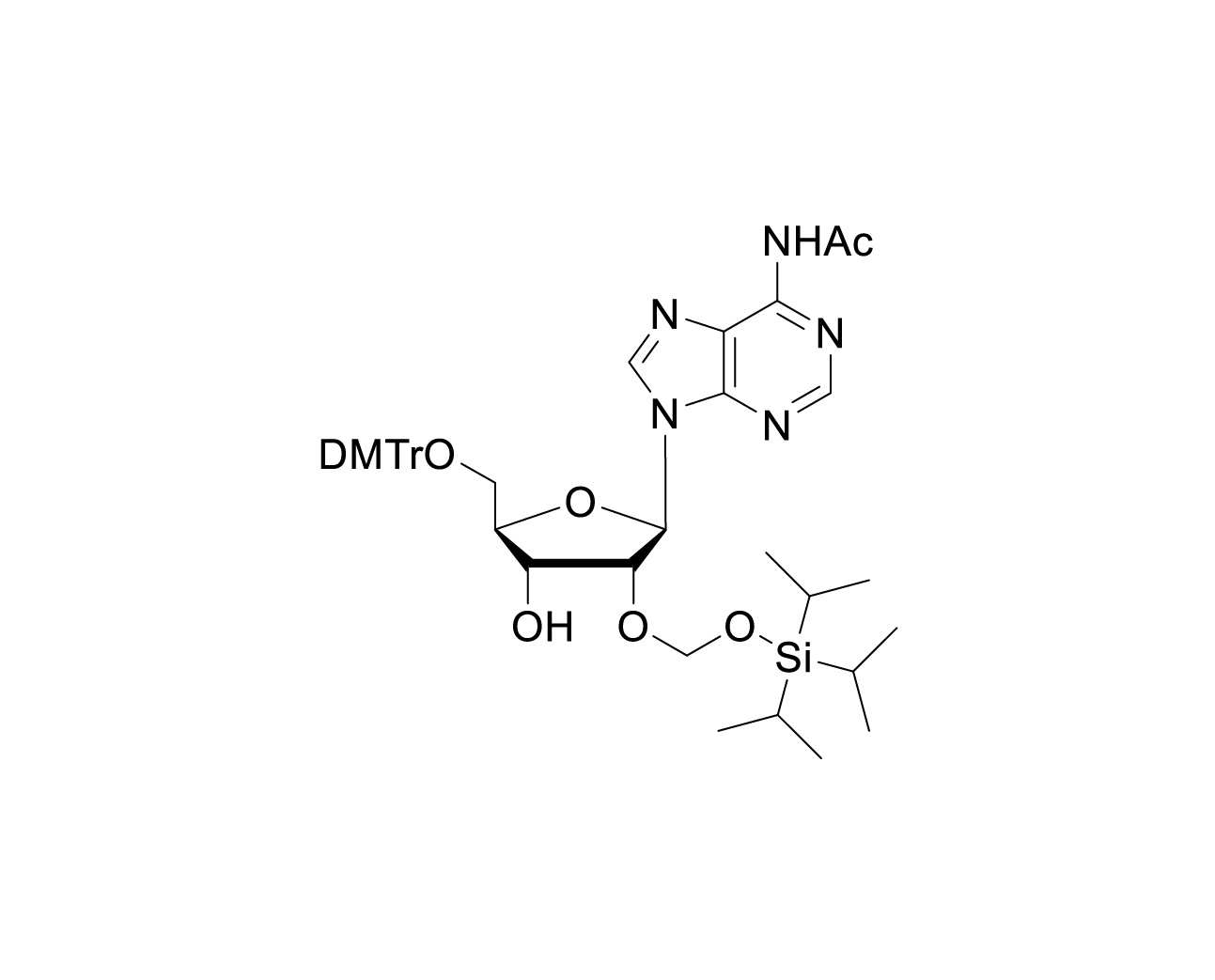 5'-O-DMTr-2'-O-TOM-rA(Ac)