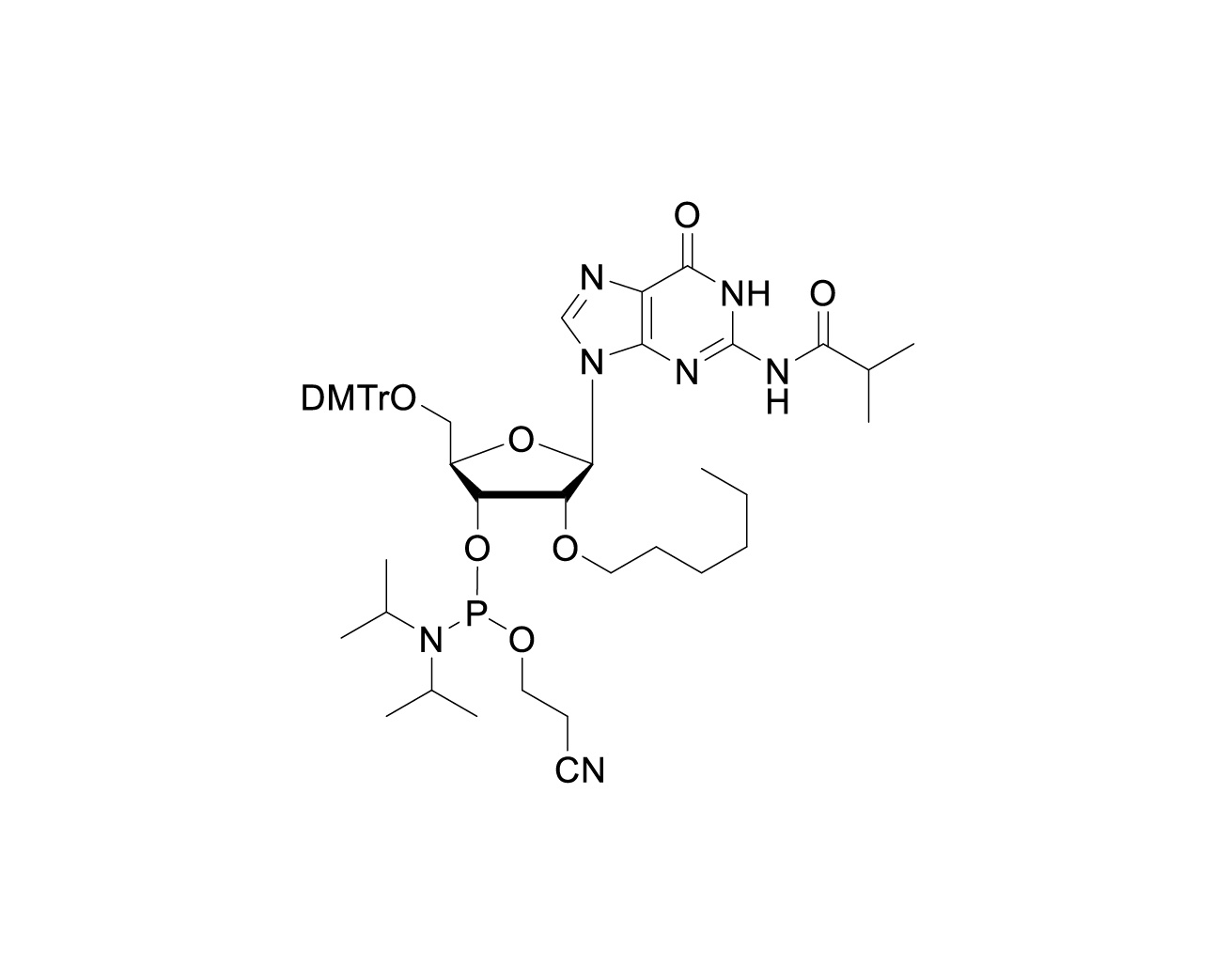 DMTr-2'-O-C6-rG(iBu)-3'-CE-Phosphoramidite