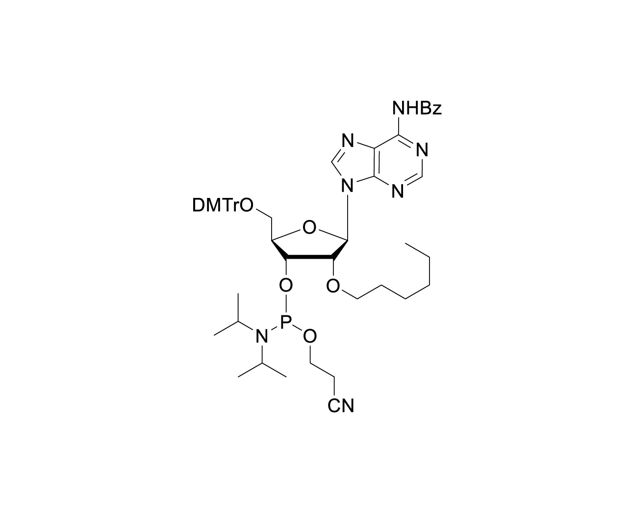 DMTr-2'-O-C6-rA(Bz)-3'-CE-Phosphoramidite