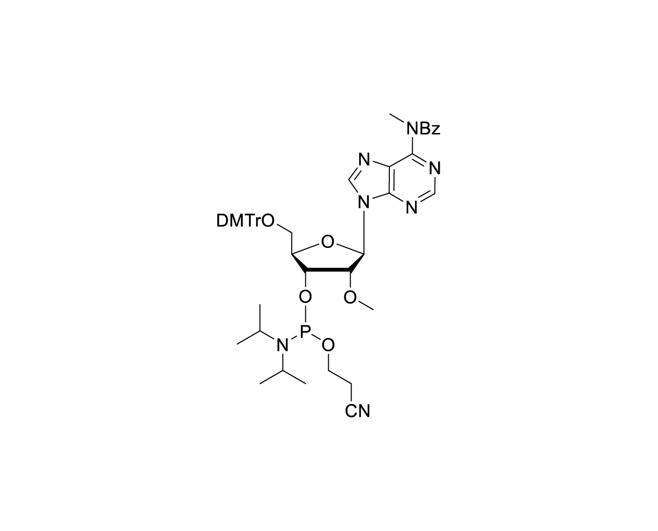 DMTr-2'-O-Me-N6-Me-rA(Bz)-3'-CE-Phosphoramidite