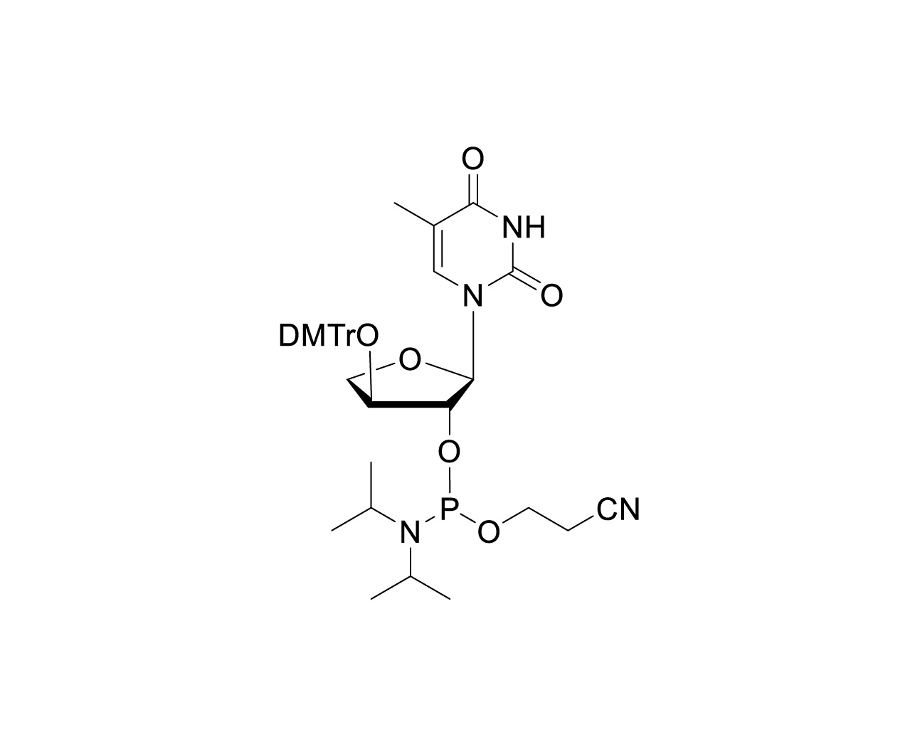 DMTr-TNA-5-Me-U-2'-CE-Phosphoramidite