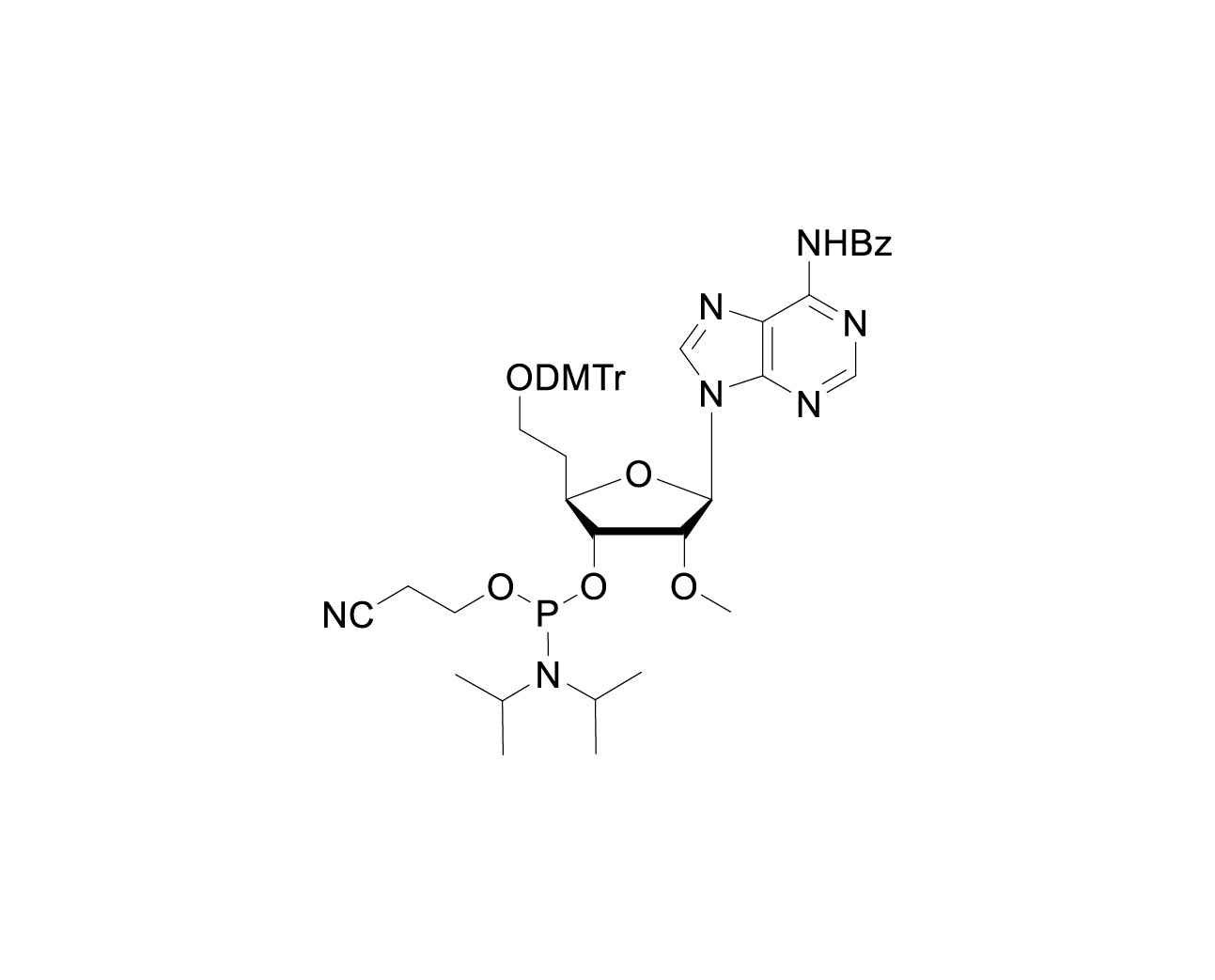 6'-O-DMTr-2'-O-Me-5'-Homo-A(Bz)-3'-CE-Phosphoramidite