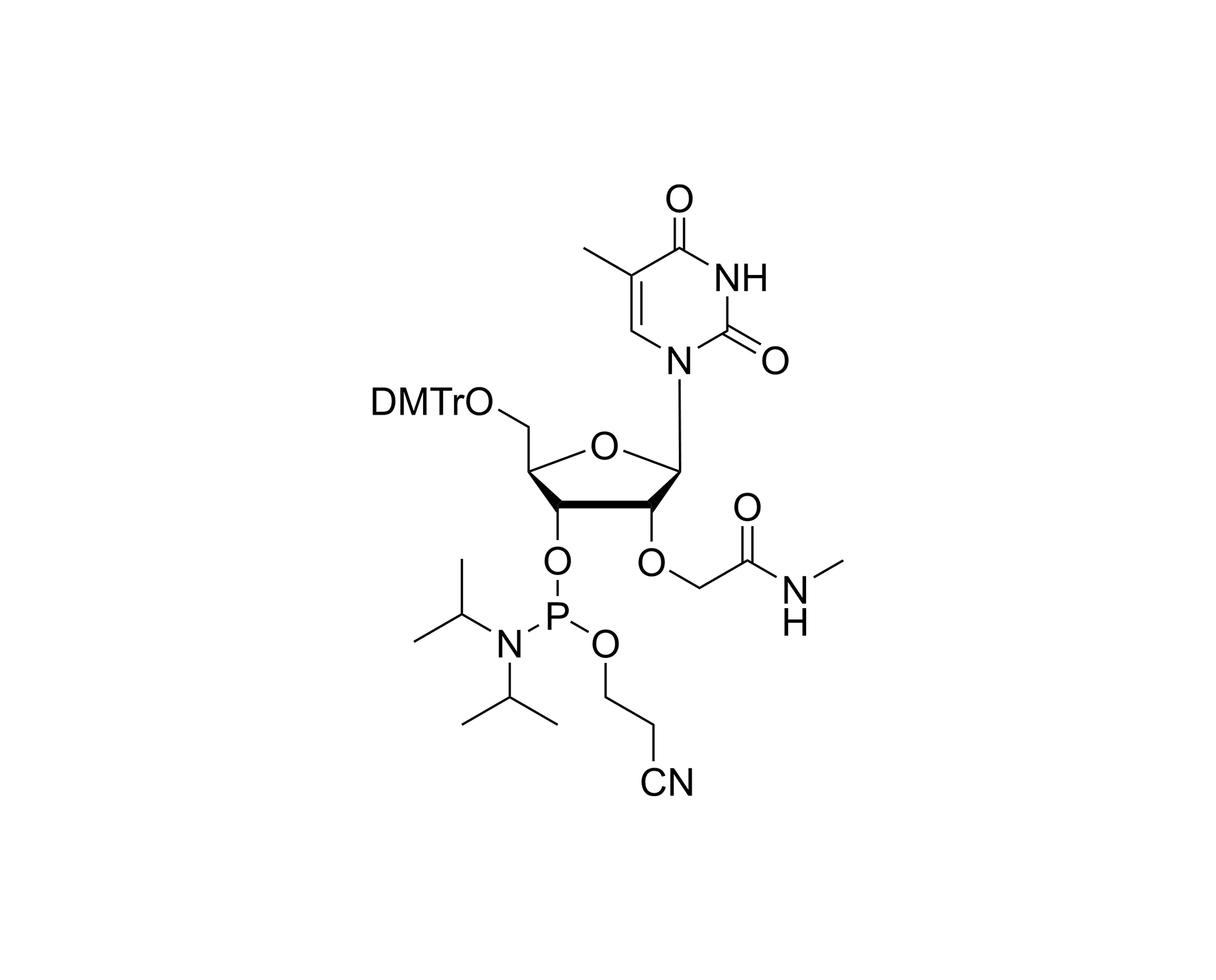 DMTr-2'-O-NMA-5-Me-rU-3'-CE-Phosphoramidite