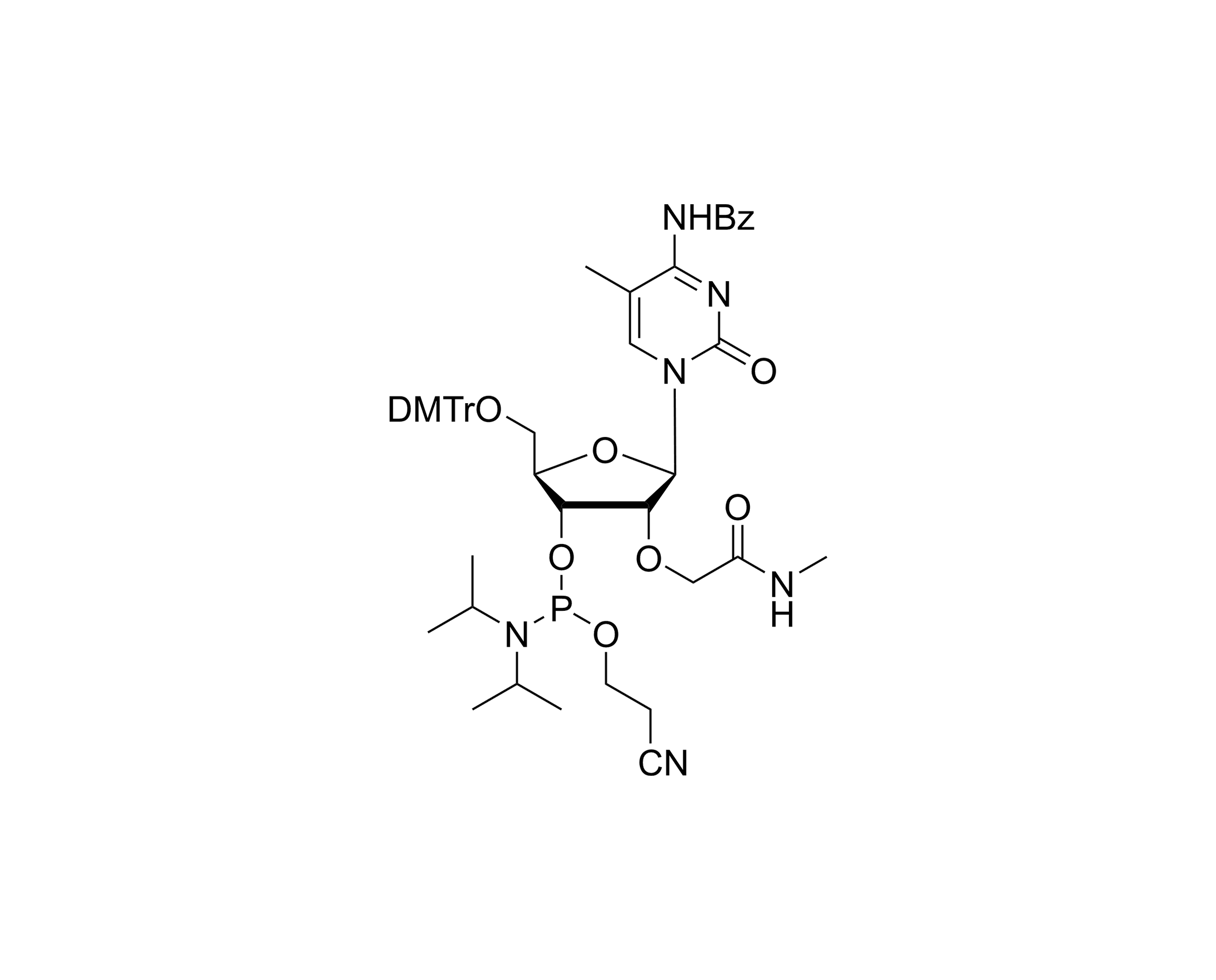 DMTr-2'-O-NMA-5-Me-rC(Bz)-3'-CE-Phosphoramidite
