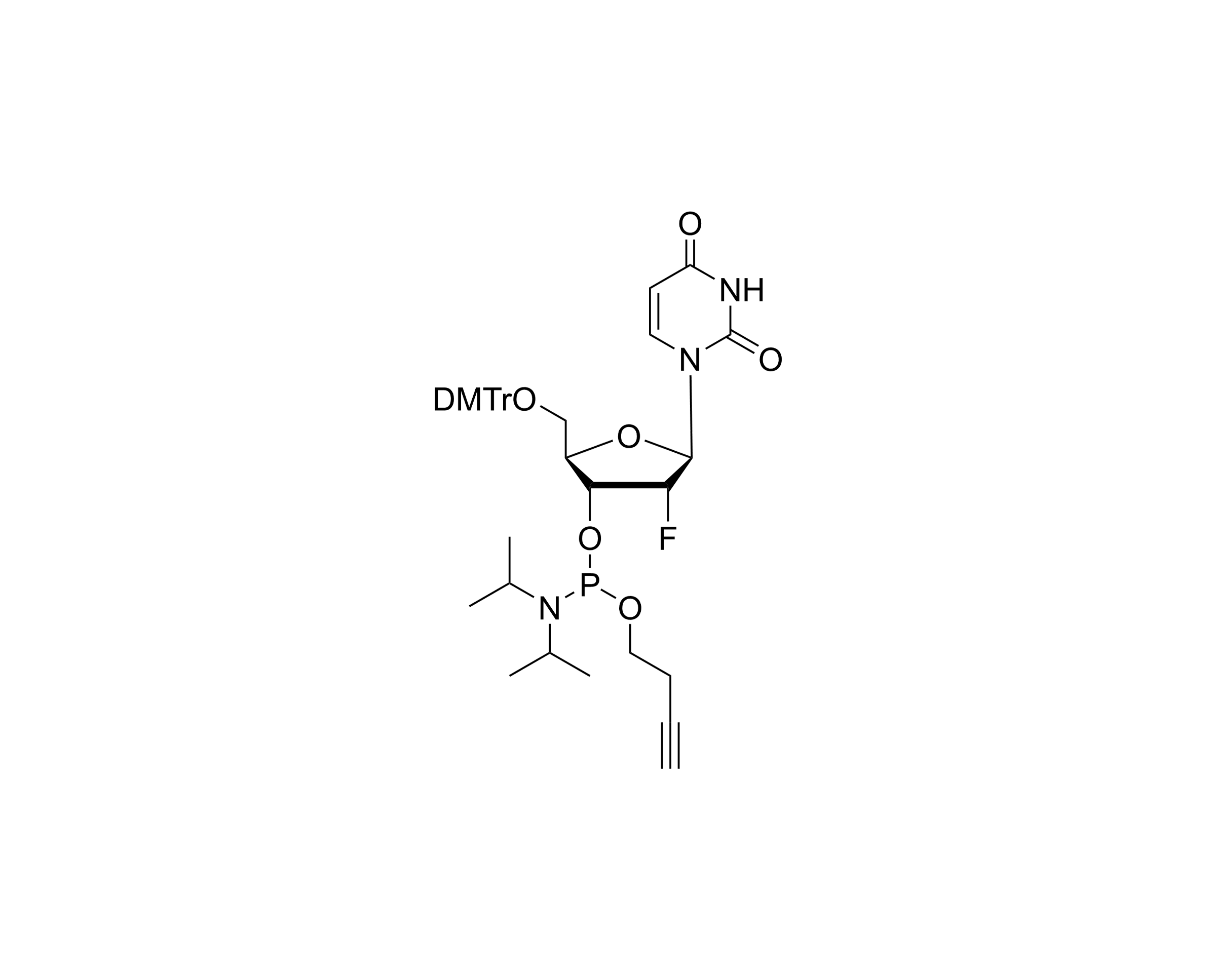 DMTr-2'-F-dU-3'-Obutyn-Phosphoramidite