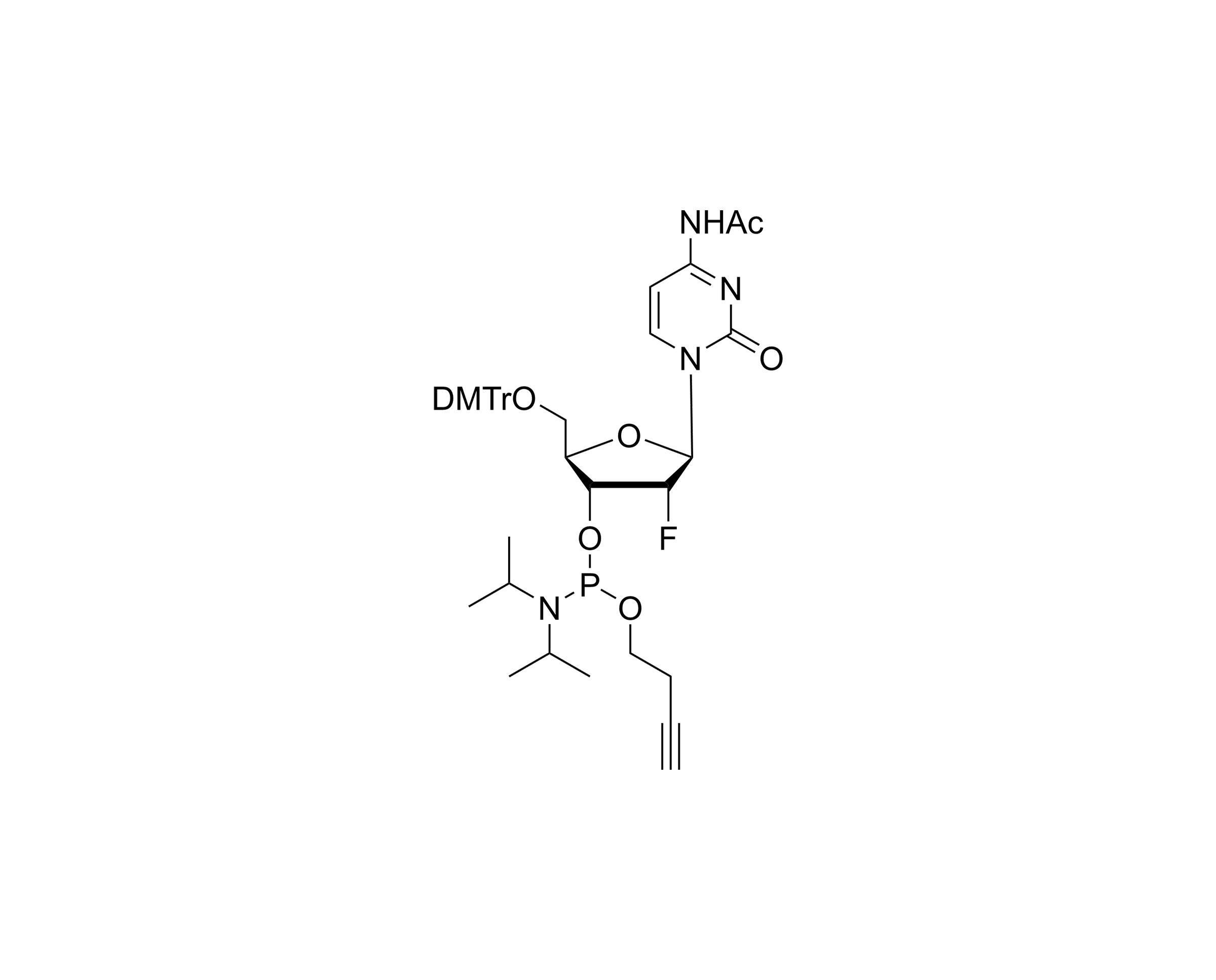 DMTr-2'-F-dC(Ac)-3'-Obutyn-Phosphoramidite